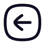 Arrow Left Square SVG Icon